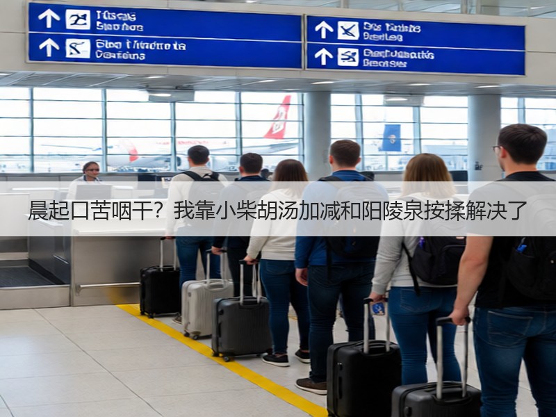 晨起口苦咽干？我靠小柴胡汤加减和阳陵泉按