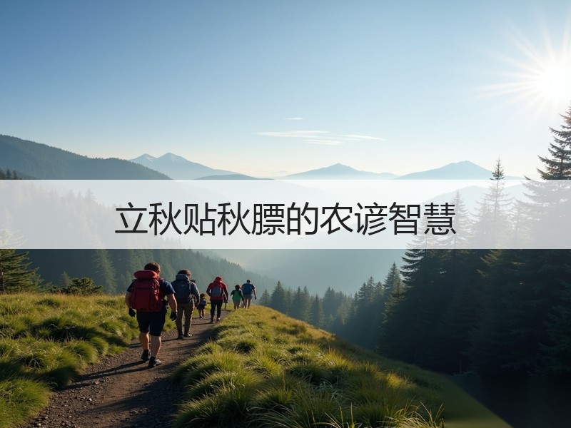 立秋贴秋膘的农谚智慧