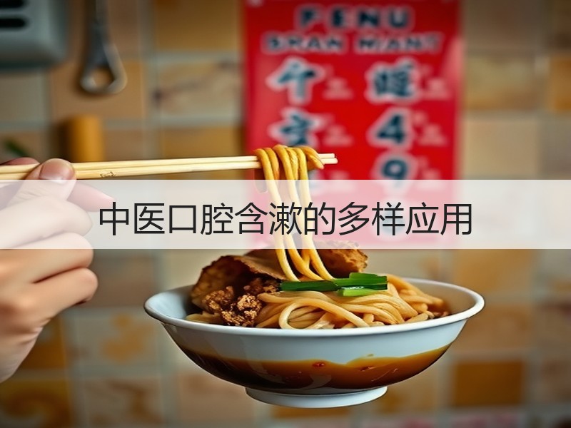 中医口腔含漱的多样应用