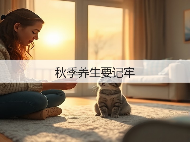 秋季养生要记牢