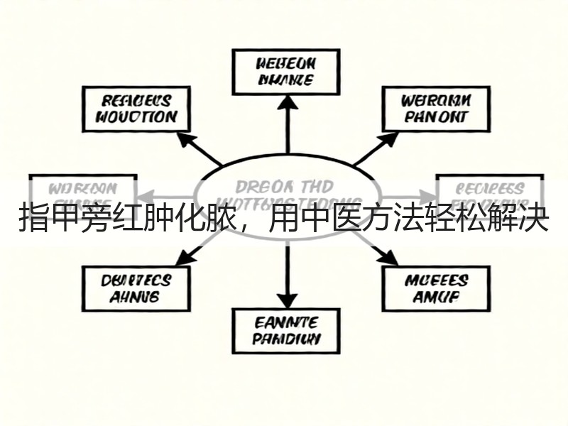 指甲旁红肿化脓，用中医方法轻松解决