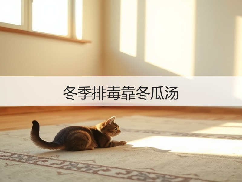 冬季排毒靠冬瓜汤