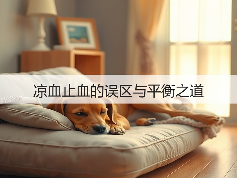 凉血止血的误区与平衡之道