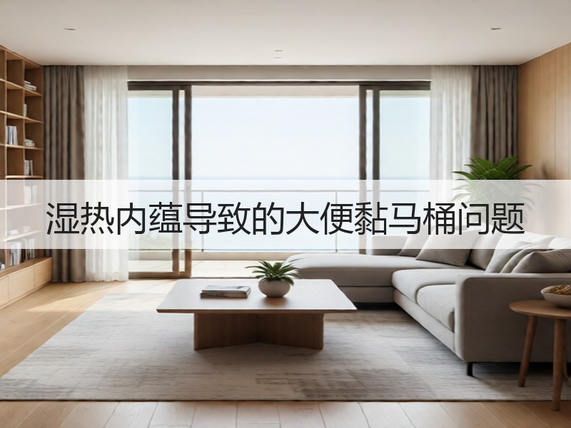 湿热内蕴导致的大便黏马桶问题